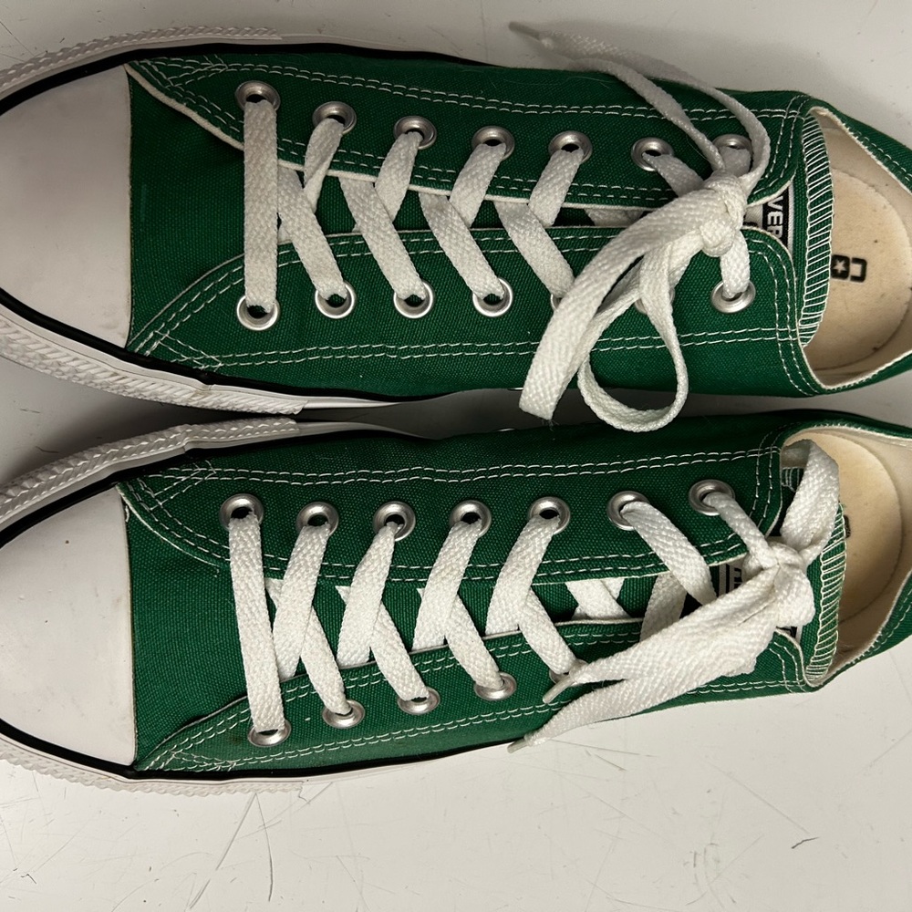 Converse Green and White Sneakers